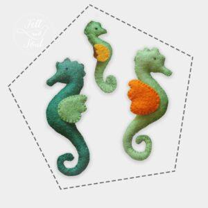 Felt and Soul - csikóhal gyapjú filc figura letölthető szabásminta